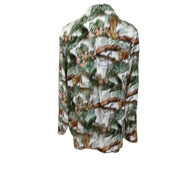 L’AGENCE Leopard & Floral Print Button-Up Shirt - Picture 7 of 8
